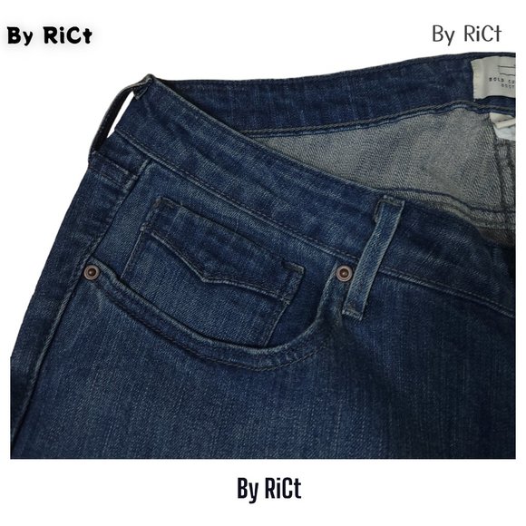 Levi's Bold Curve Bootcut Women's Jeans Size 18W Stretch Blue Denim Flap Pockets - Picture 7 of 11